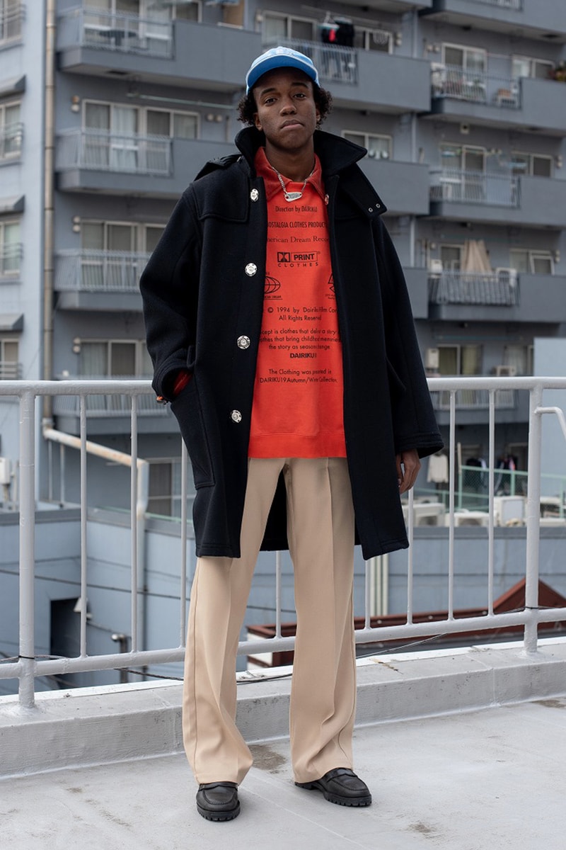 Dairiku fw19 American Dream Lookbook Fall Winter Japan Sweaters Windows American Flag 