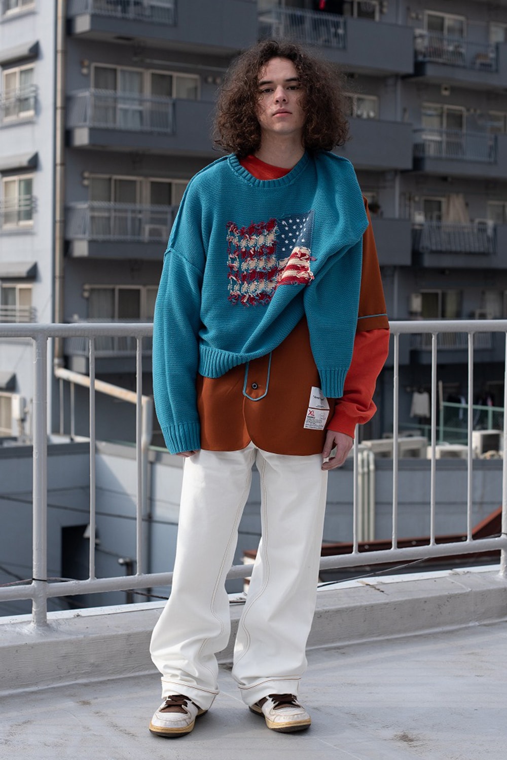 Dairiku fw19 American Dream Lookbook Fall Winter Japan Sweaters Windows American Flag 