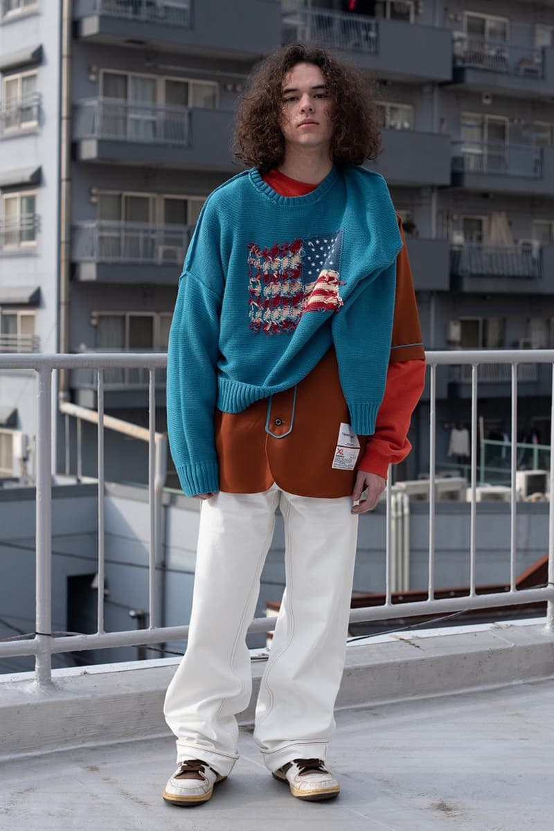 Dairiku fw19 American Dream Lookbook Fall Winter Japan Sweaters Windows American Flag
