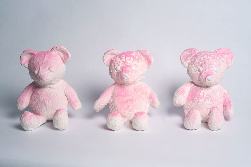 Daniel Arsham Returns With 'PINK CRACKED BEAR' Sculpture
