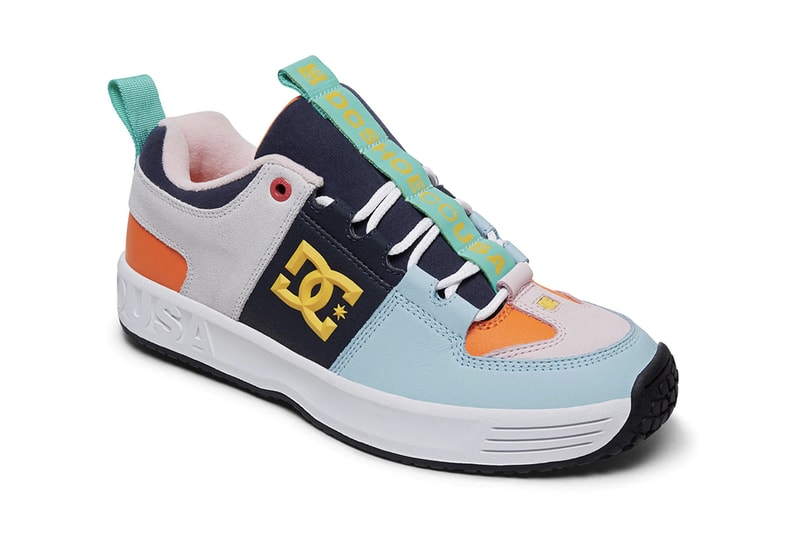 DC Shoes Legacy OG Lynx OG Multi Pack skateboarding skate shoes pastel color bright summer carbon fiber midsole embossed suede pink blue light grey black navy orange yellow teal