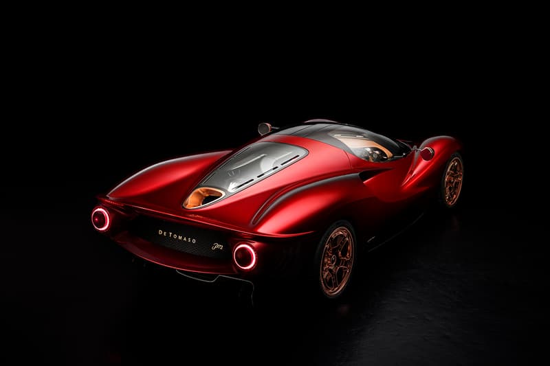 De Tomaso P72 Unveiling Goodwood Festival of Speed Supercar Hypercar Performance 60th Anniversary Model $845000 USD Interior Design Opulent Carbon fiber chassis cell  