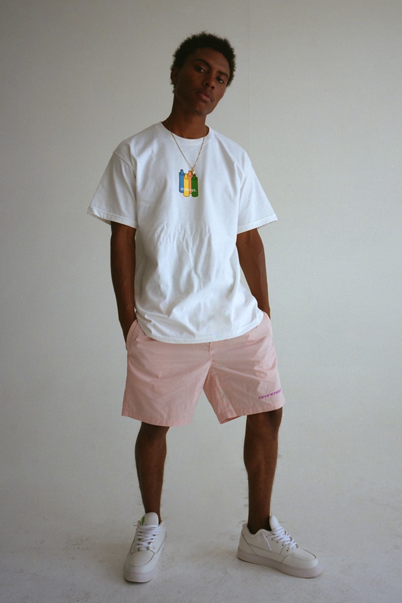 DIVINITIES Summer 2019 Collection Lookbook streetwear graphic t-shirts tees vest pants dickies workwear retro inspired winona ryder animorphs