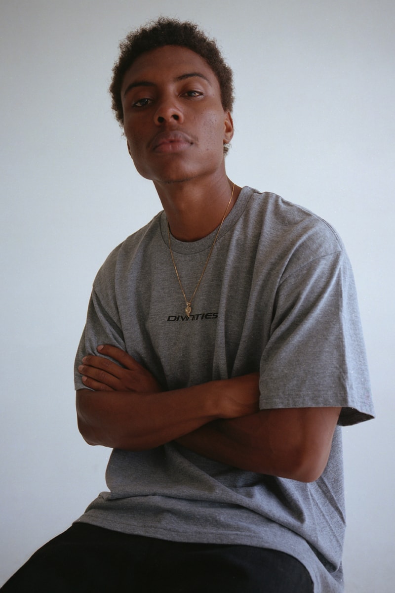 DIVINITIES Summer 2019 Collection Lookbook streetwear graphic t-shirts tees vest pants dickies workwear retro inspired winona ryder animorphs