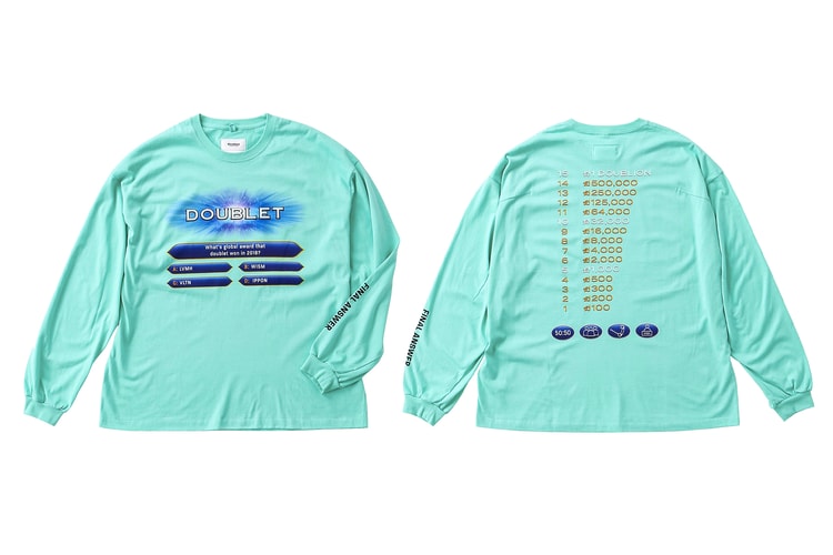 Doublet and WISM Drop 'Who Wants to Be a Millionaire?'-Themed T-Shirts