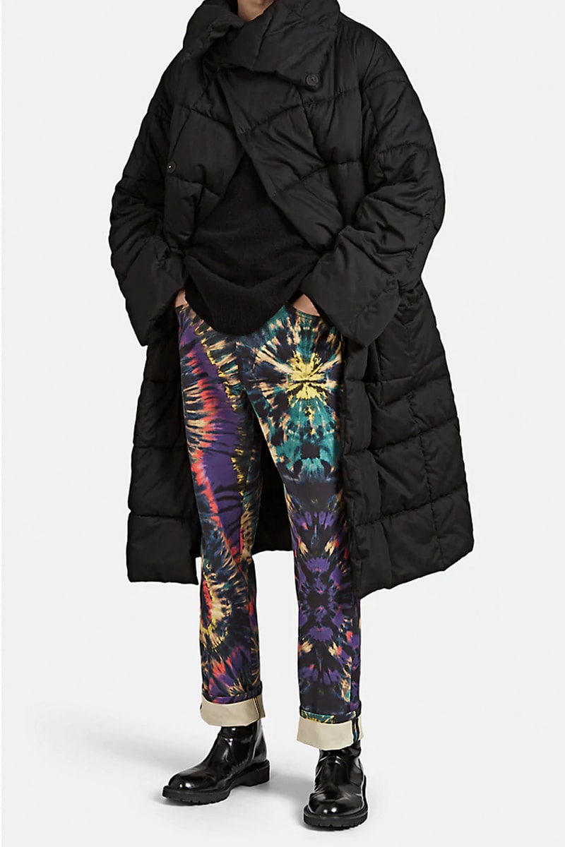Dries Van Noten Tie-Dyed Pattern Denim Jeans Straight Cut Fall/Winter 2019 Collection Antwerp Six Black Multicolored Shop Release First Look Online Cop