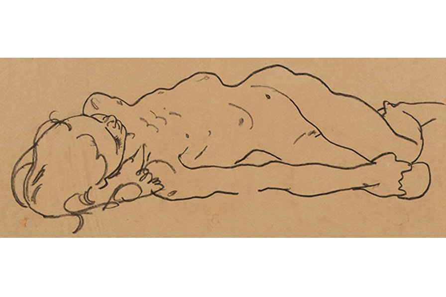 egon schiele reclining nude portrait habitat for humanity