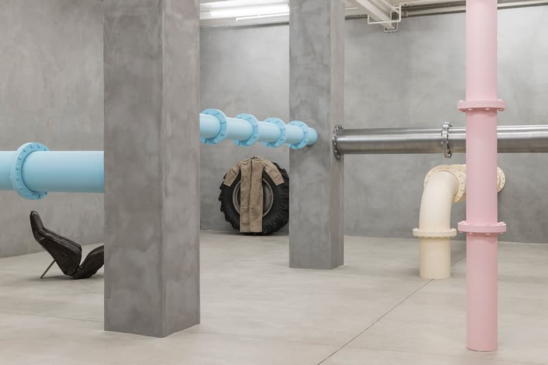 elmgreen dragset its not what you think exhibition blueproject foundation barcelona il salotto gallery artists installation boiler room hiv aids pills pastel colors body metaphor 