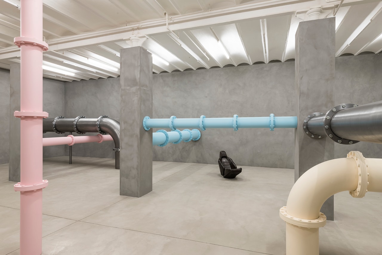 elmgreen dragset its not what you think exhibition blueproject foundation barcelona il salotto gallery artists installation boiler room hiv aids pills pastel colors body metaphor 