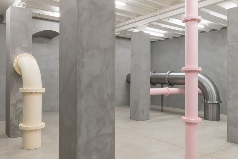 elmgreen dragset its not what you think exhibition blueproject foundation barcelona il salotto gallery artists installation boiler room hiv aids pills pastel colors body metaphor