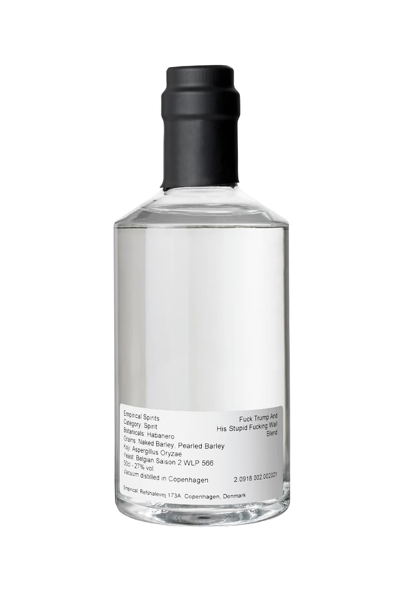 Empirical Spirits "Fuck Trump and his Stupid Fucking Wall" Blend Alcohol Non-Profit Charity Fundraising RAICES Immigrants Refugees Lars Williams Former Head R&D Mark Emil Hermansen Onyx Blend Charlene McGee Fallen Pony 