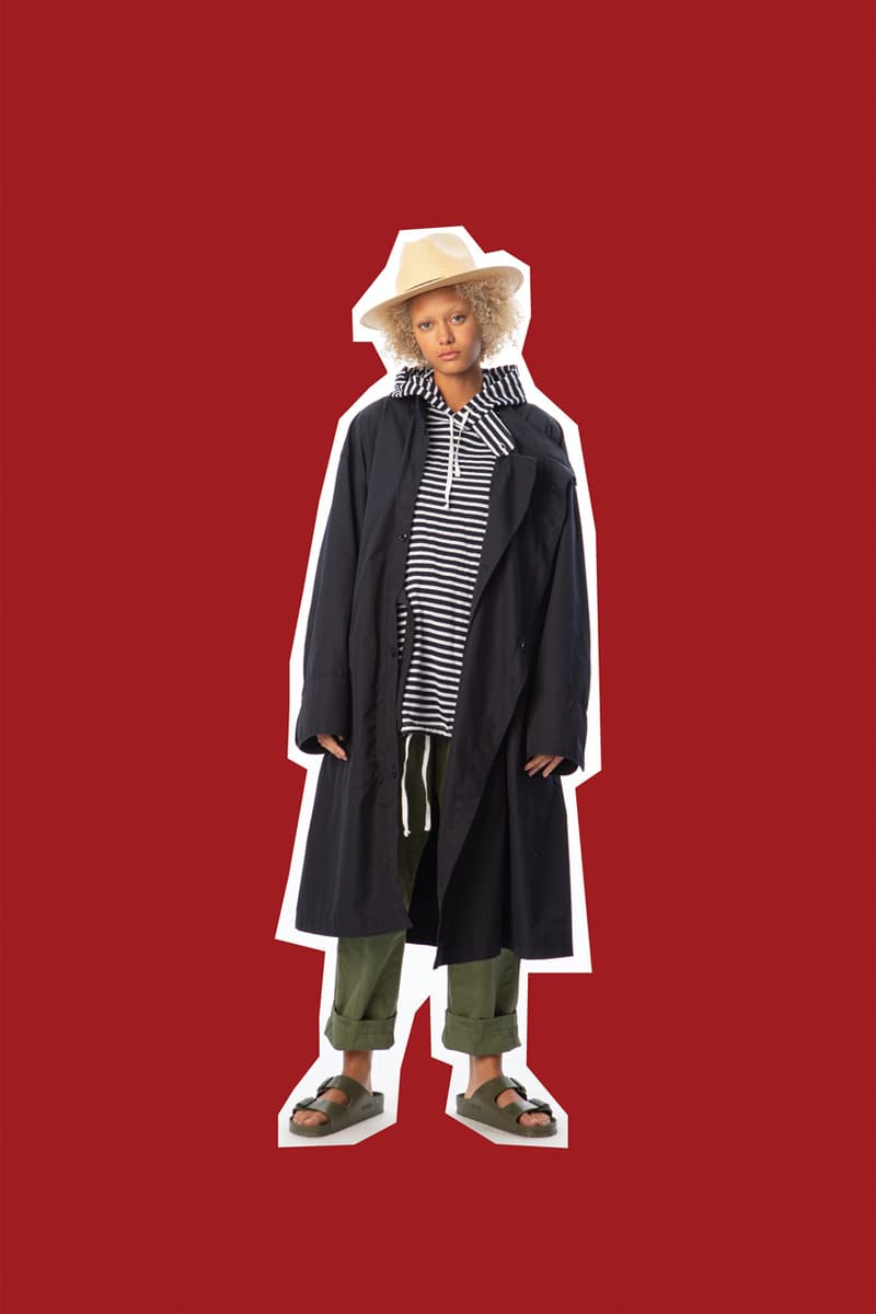 Engineered Garments Spring/Summer 2020 Jackets Pants Dresses Shirts Vests Accessories Floral Patchwork Blue Brown Black Gray Orange Green Beige