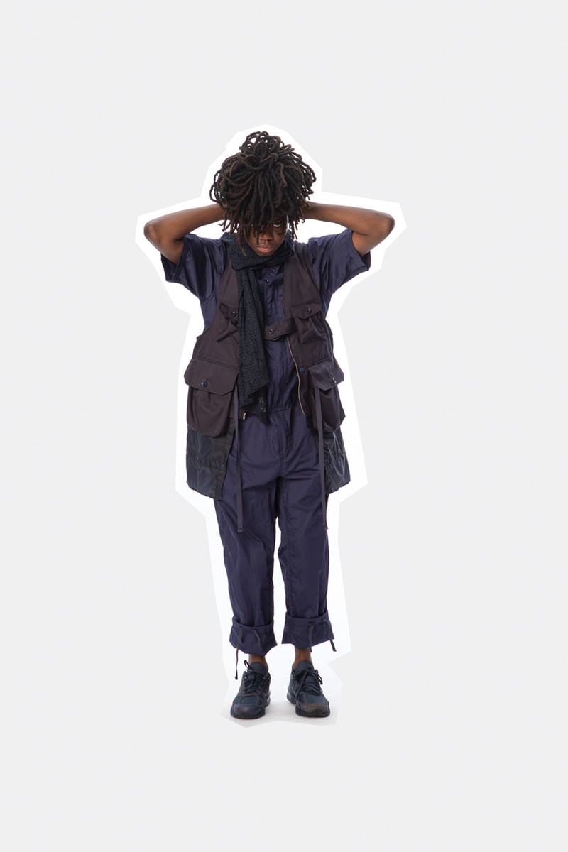 Engineered Garments Spring/Summer 2020 Jackets Pants Dresses Shirts Vests Accessories Floral Patchwork Blue Brown Black Gray Orange Green Beige