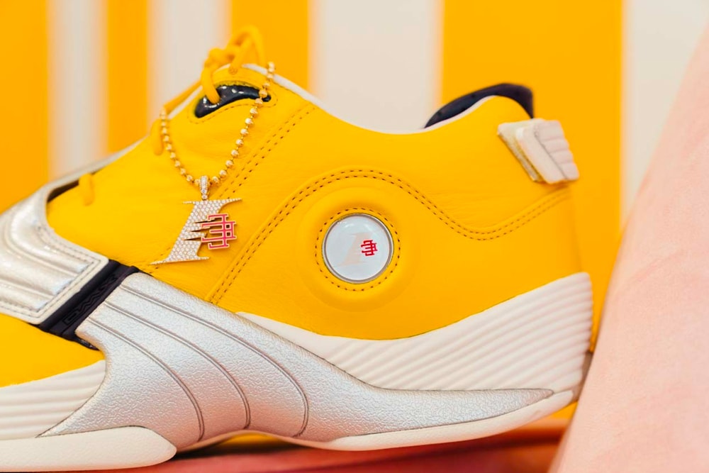 Eric Emanuel x Reebok Answer V Release TrckGold Allen Iverson I3 Philly the answer 