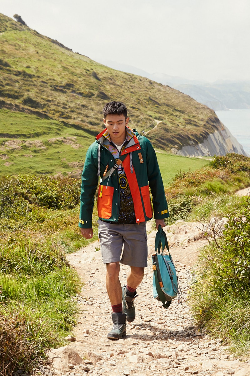 Eye/Loewe/Nature Fall/Winter 2019 collection lookbook campaign release Jackets Shorts Parkas Tees Accessories Green Orange Yellow Blue Gray 
