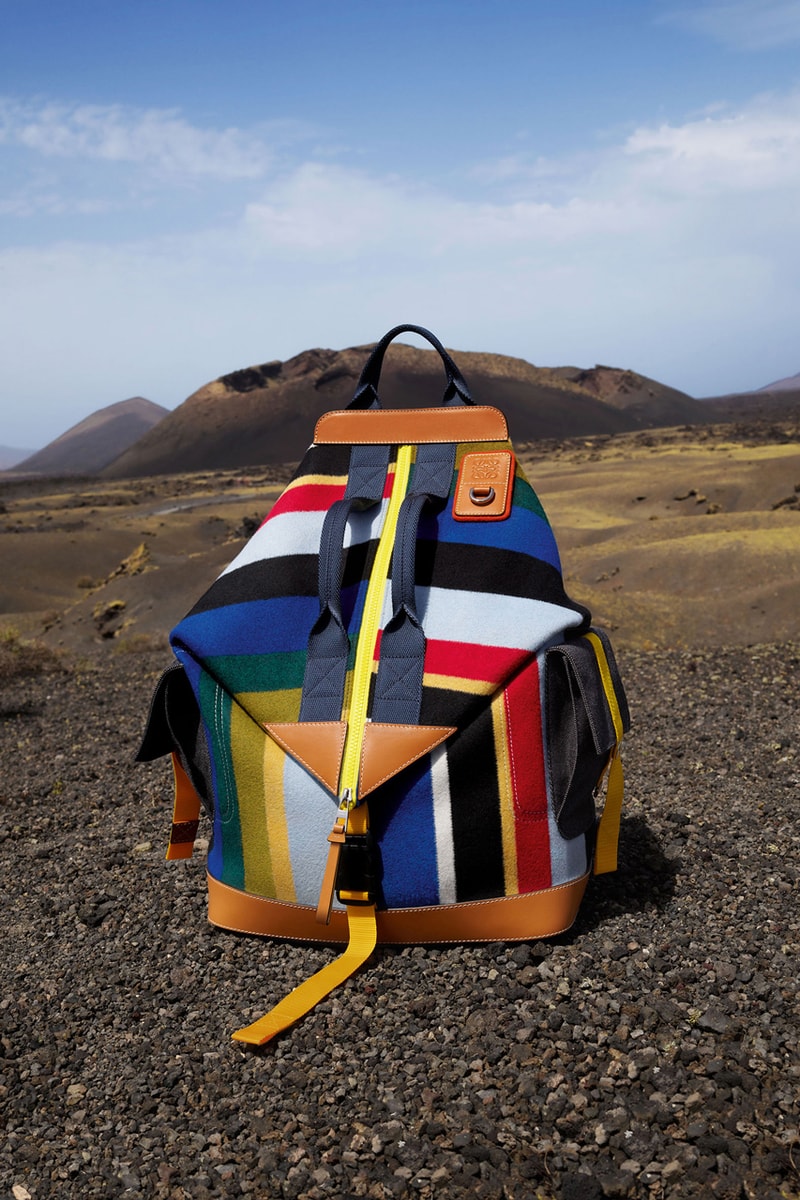 Eye/Loewe/Nature Fall/Winter 2019 collection lookbook campaign release Jackets Shorts Parkas Tees Accessories Green Orange Yellow Blue Gray 
