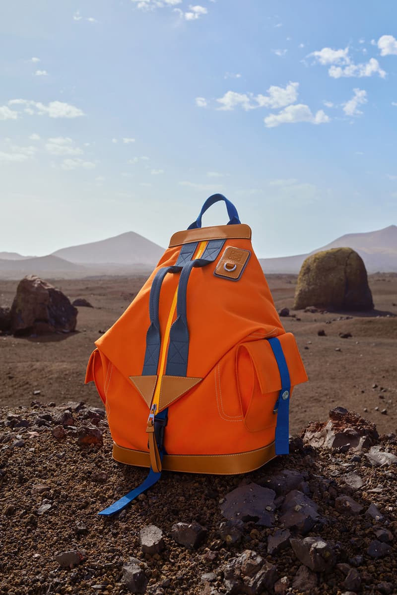 Eye/Loewe/Nature Fall/Winter 2019 collection lookbook campaign release Jackets Shorts Parkas Tees Accessories Green Orange Yellow Blue Gray