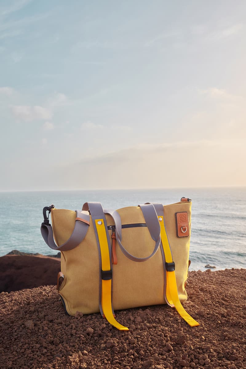 Eye/Loewe/Nature Fall/Winter 2019 collection lookbook campaign release Jackets Shorts Parkas Tees Accessories Green Orange Yellow Blue Gray