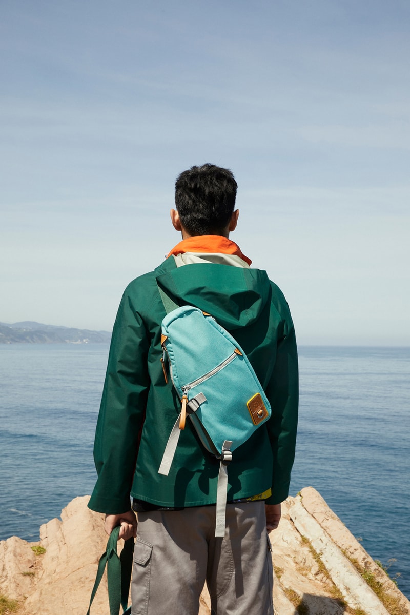 Eye/Loewe/Nature Fall/Winter 2019 collection lookbook campaign release Jackets Shorts Parkas Tees Accessories Green Orange Yellow Blue Gray 