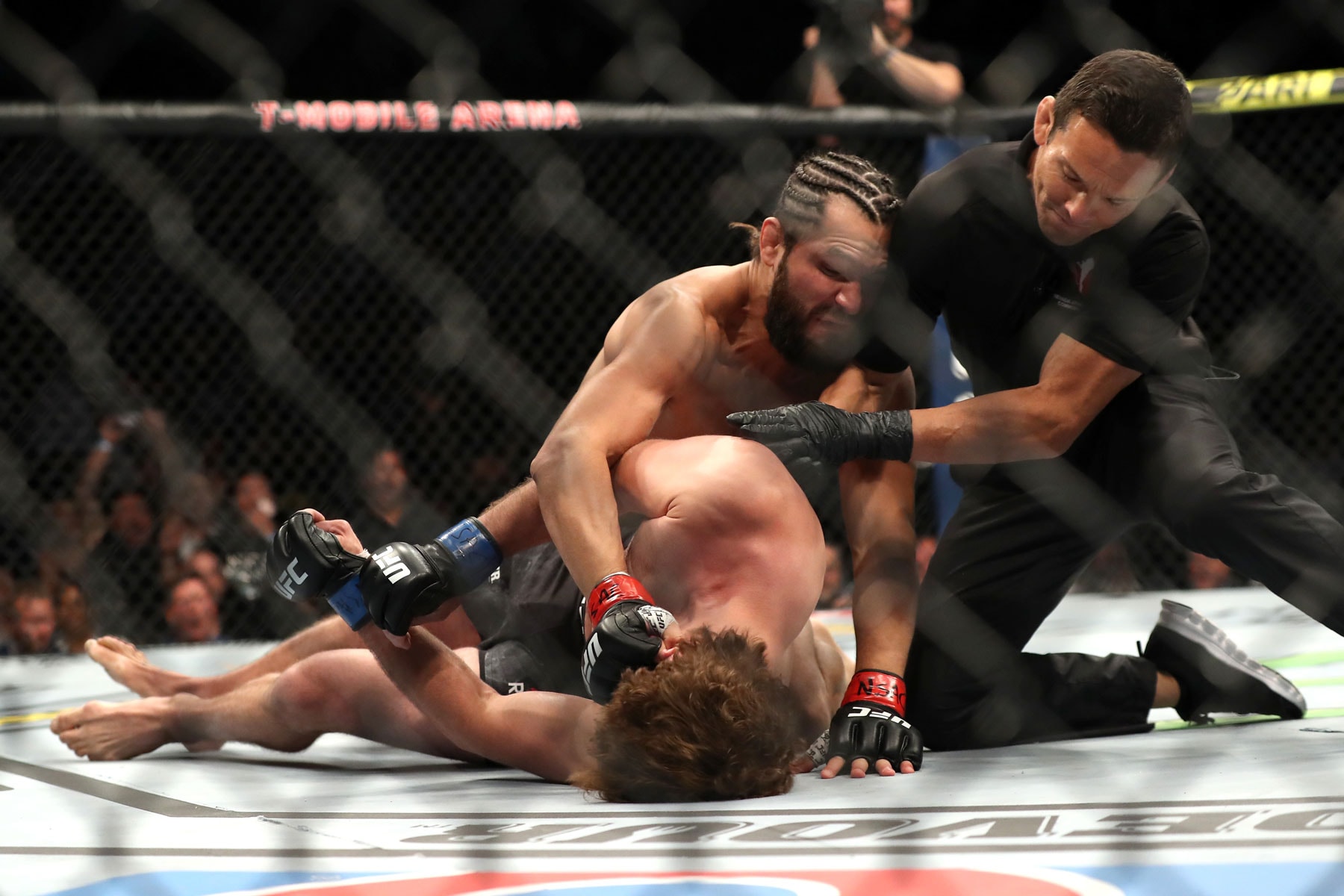 Jorge Masvidal Scores Fastest Knockout in UFC History Over Ben Askren mma boxing mixed martial arts dana white the octagon los vegas flying kick 