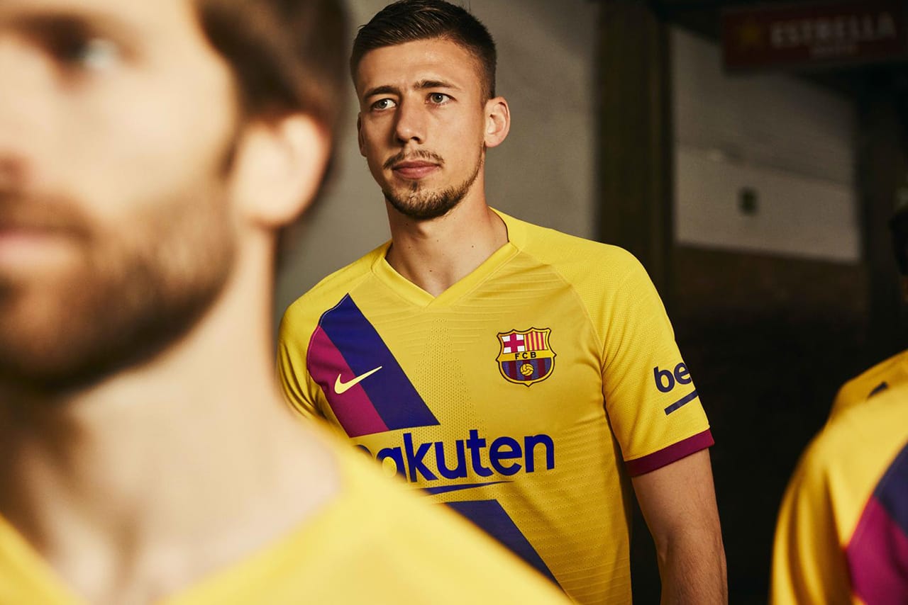 barcelona away kit yellow