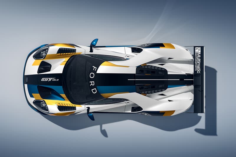 Ford GT MkII $1.2 Million USD Street Race Car Track White Blue Gold