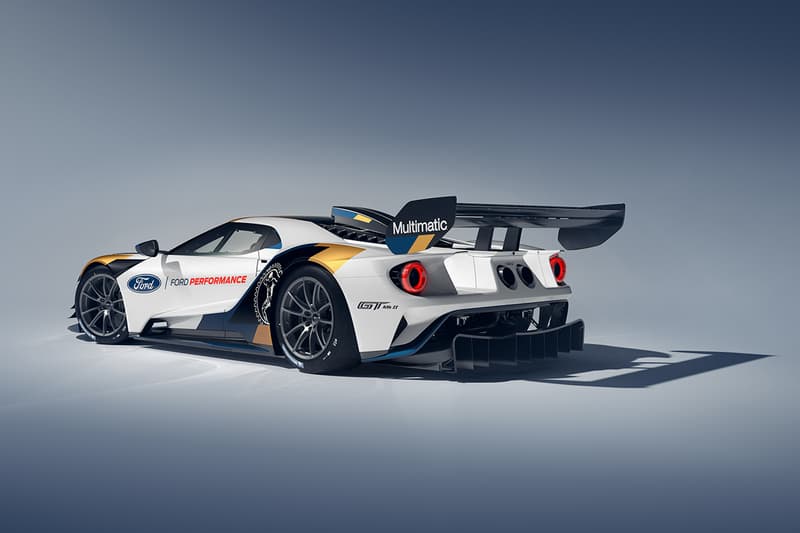 Ford GT MkII $1.2 Million USD Street Race Car Track White Blue Gold 