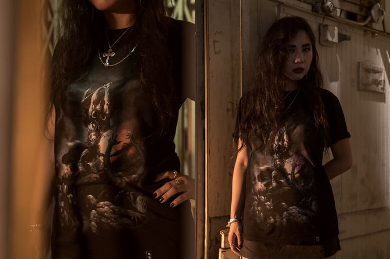 Frank Frazetta HUF Capsule Collection lookbook release Fleece Tees Hats Accessories Artwork L.A. Witch Black White Red Pink Green