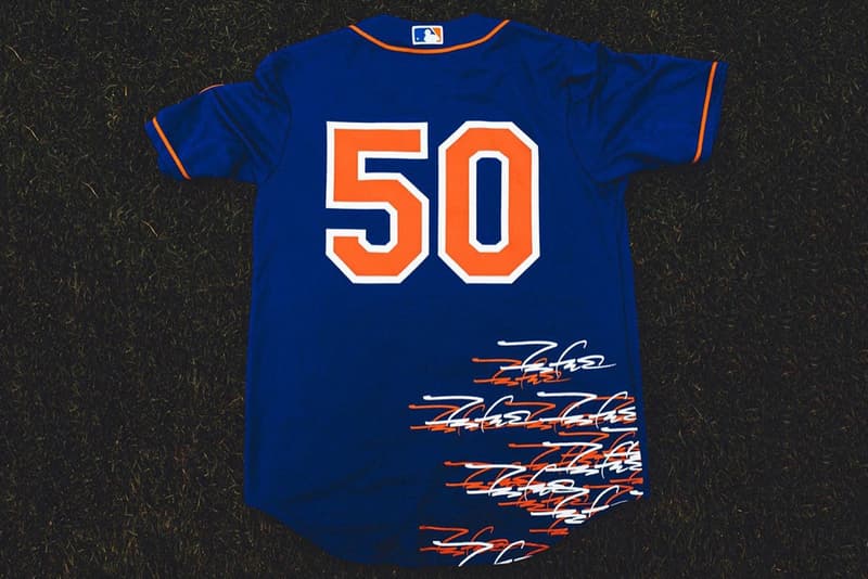 futura new york mets collaboration pointman sculptures jerseys hats apparel merchandise fashion streetwear style 