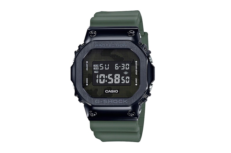 Casio G-Shock GM-5600B-3 Military Camo Release green Black Streel G