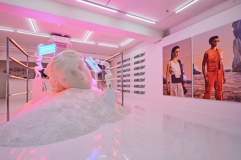 Ambush x Gentle Monster Collaboration Seoul Pop-Up BAT Sinsa gangnam sunglasses eyewear zip-tye yoon ambush verbal art exhibition t-shirts 