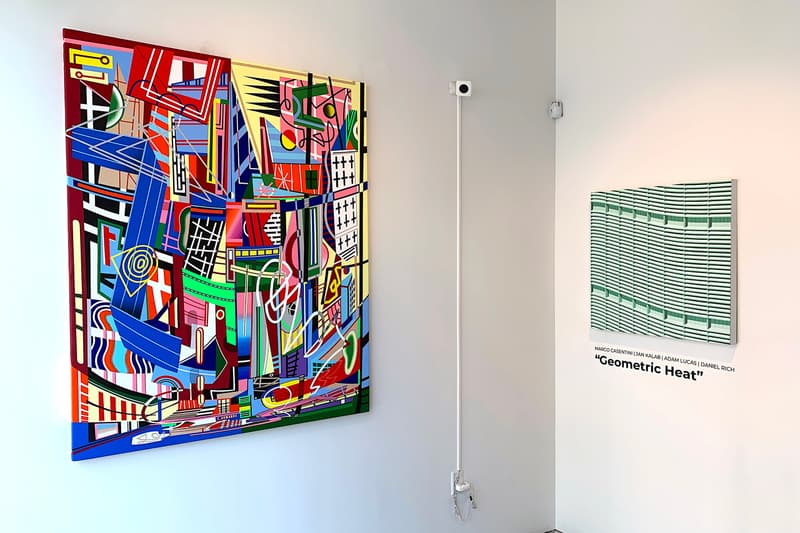 geometric heat gr gallery exhibition adam lucas daniel rich jan kalab artworks paintings marco casentini