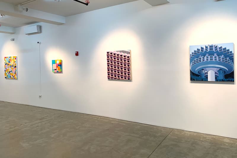 geometric heat gr gallery exhibition adam lucas daniel rich jan kalab artworks paintings marco casentini