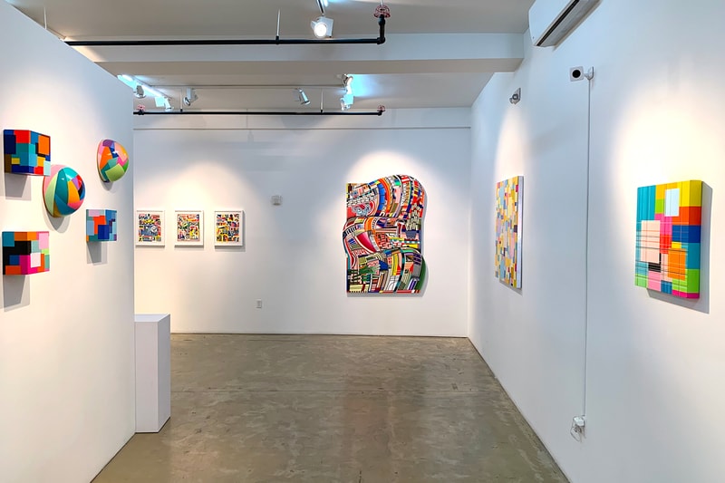 geometric heat gr gallery exhibition adam lucas daniel rich jan kalab artworks paintings marco casentini
