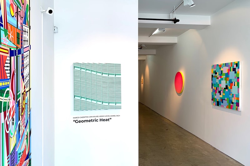 geometric heat gr gallery exhibition adam lucas daniel rich jan kalab artworks paintings marco casentini