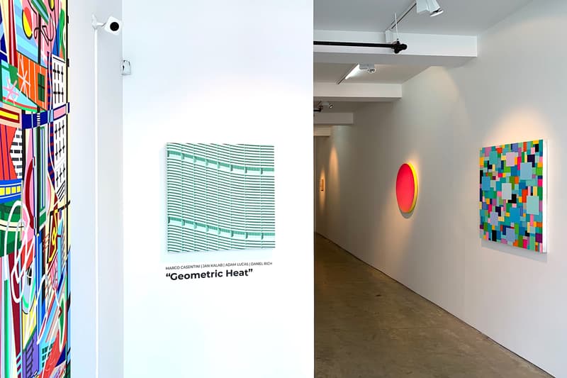 geometric heat gr gallery exhibition adam lucas daniel rich jan kalab artworks paintings marco casentini