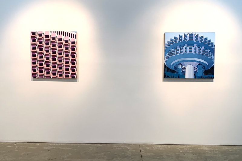 geometric heat gr gallery exhibition adam lucas daniel rich jan kalab artworks paintings marco casentini