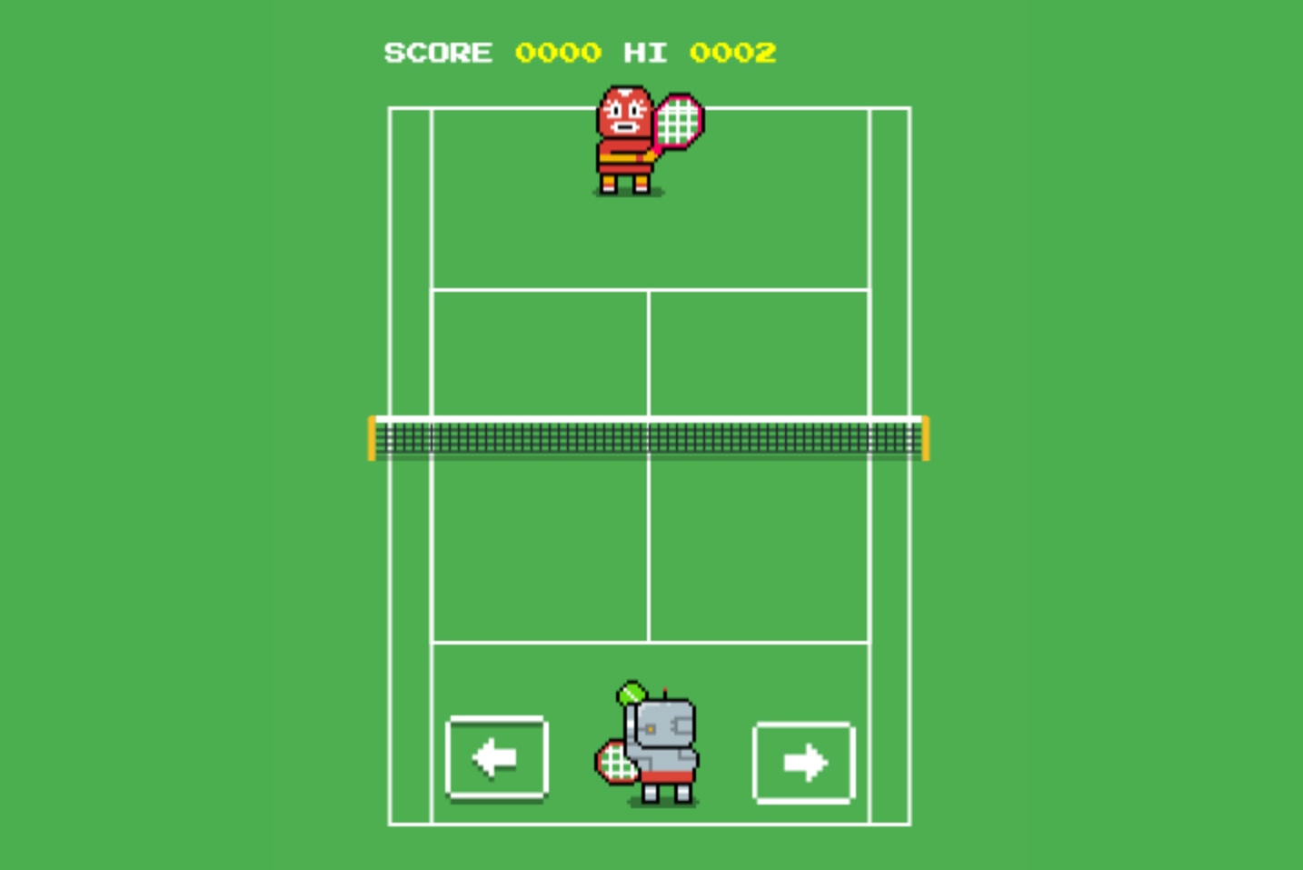 Hidden Google 8 Bit Wimbledon Game Release retro gaming video games tennis djokovic federer pong 