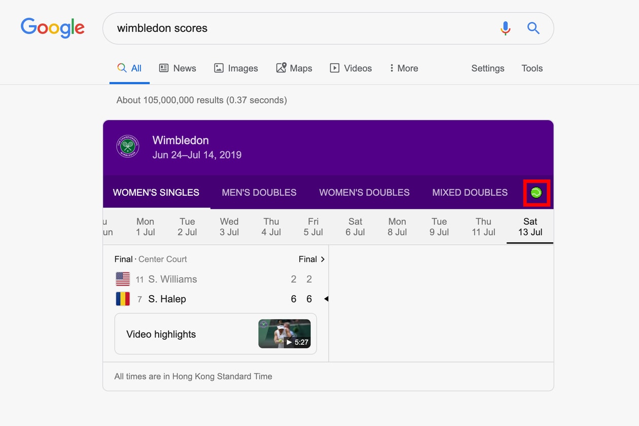 Hidden Google 8 Bit Wimbledon Game Release retro gaming video games tennis djokovic federer pong 