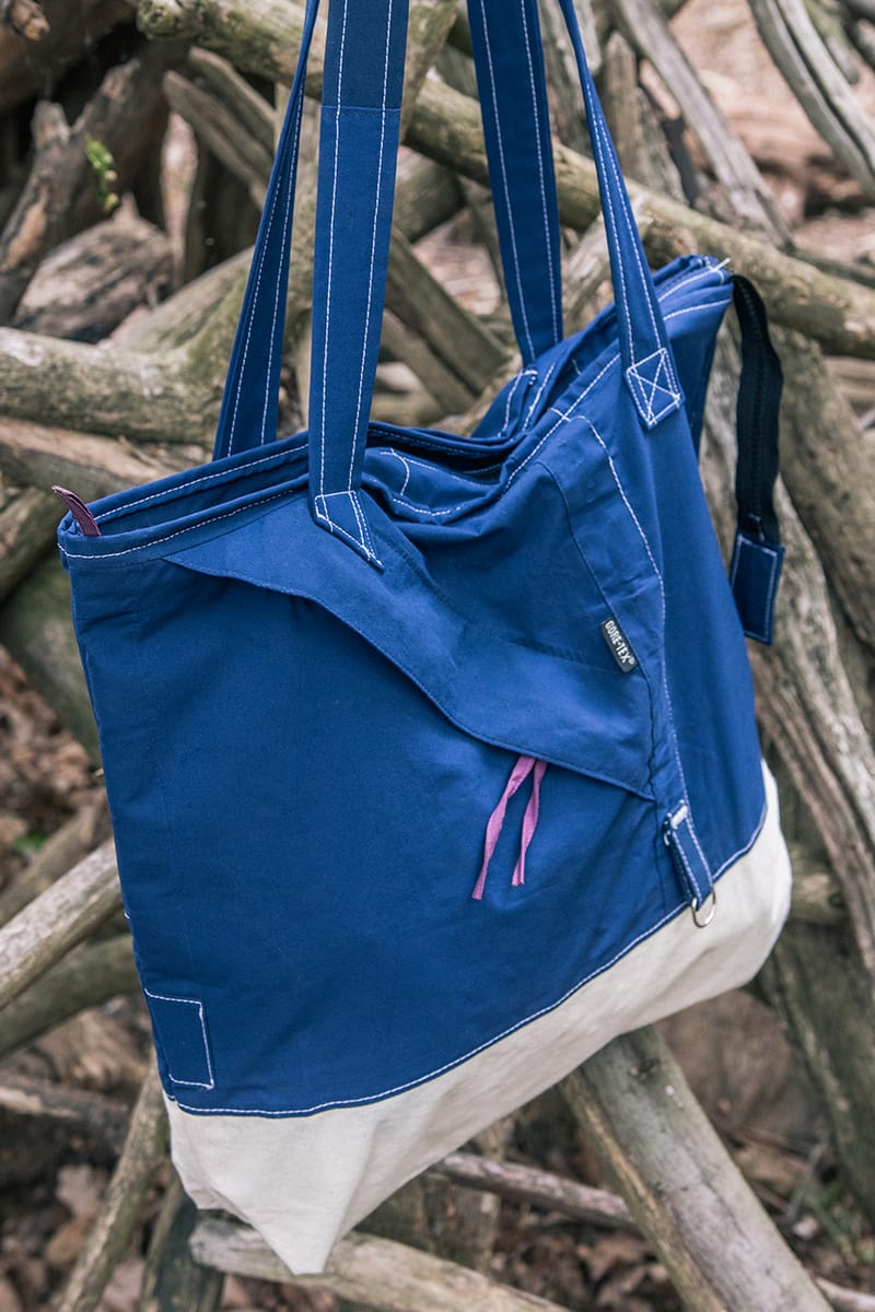 upcycled canvas bags