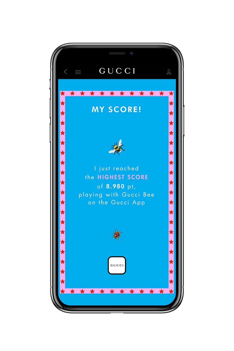 Gucci Arcade App Update Release Information Play Mobile Phones Smartphones Alessandro Michele 'Gucci Bee' 'Gucci Ace' Maze 8-Bit Games 