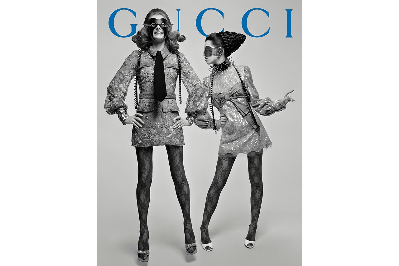 Gucci #GucciPrêtÀPorter Fall Winter 2019 2020 Campaign Imagery Glen Luchford Alessandro Michele GG Emblem 50s 60s 70s 1980s Past Present Collection Lookbook