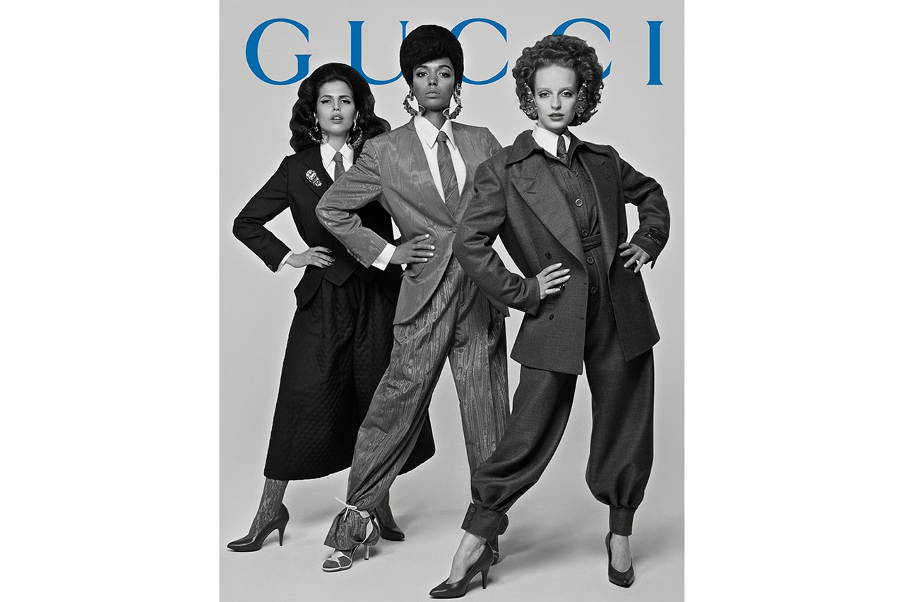 Gucci #GucciPrêtÀPorter Fall Winter 2019 2020 Campaign Imagery Glen Luchford Alessandro Michele GG Emblem 50s 60s 70s 1980s Past Present Collection Lookbook