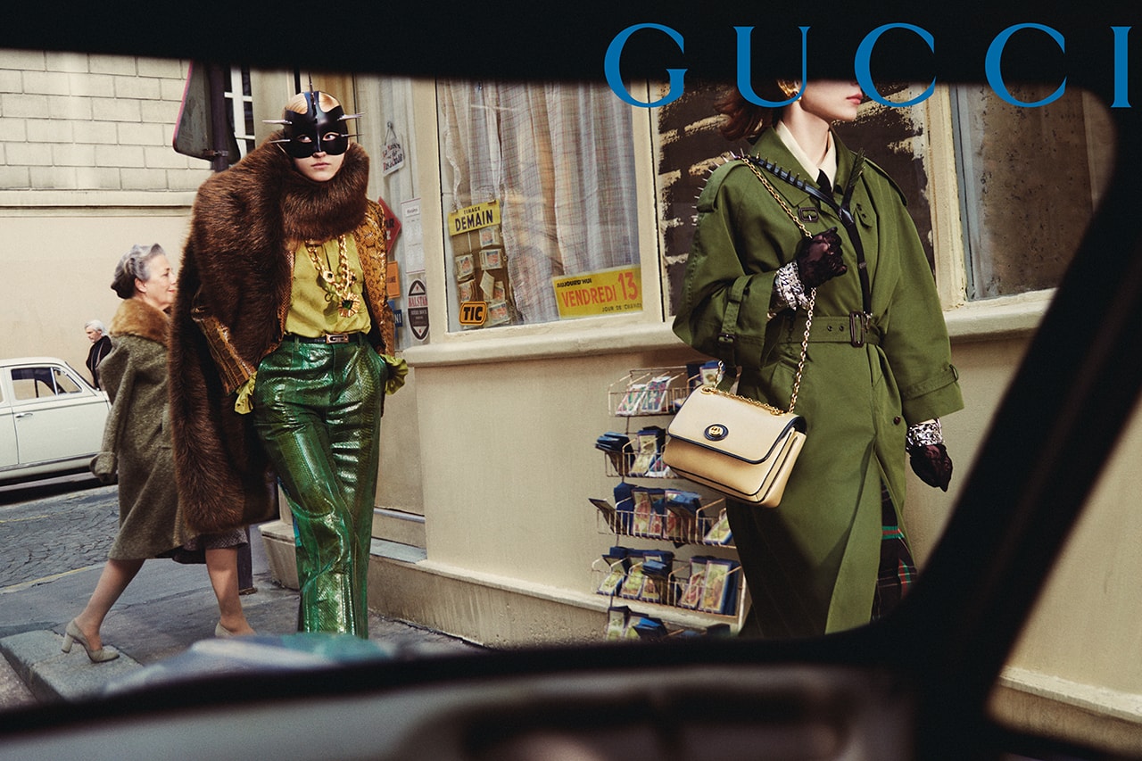 Gucci #GucciPrêtÀPorter Fall Winter 2019 2020 Campaign Imagery Glen Luchford Alessandro Michele GG Emblem 50s 60s 70s 1980s Past Present Collection Lookbook