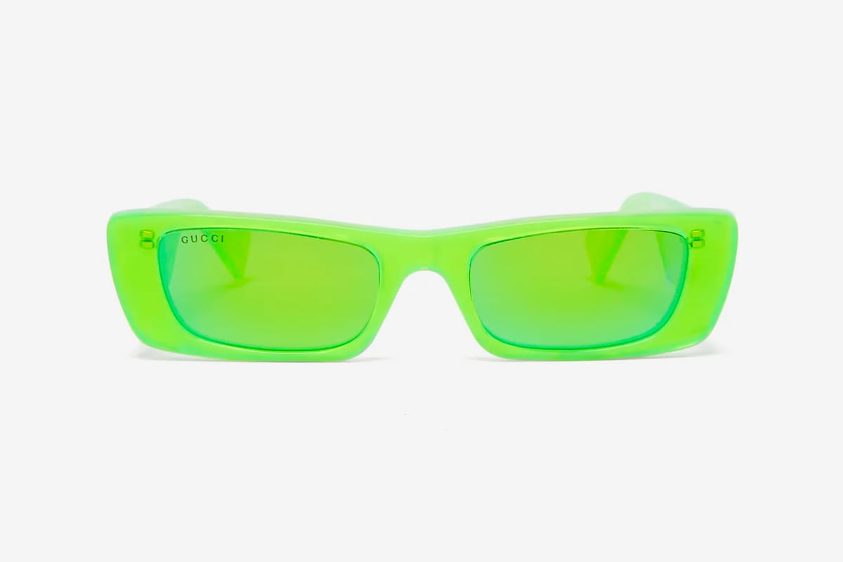 gucci glasses green