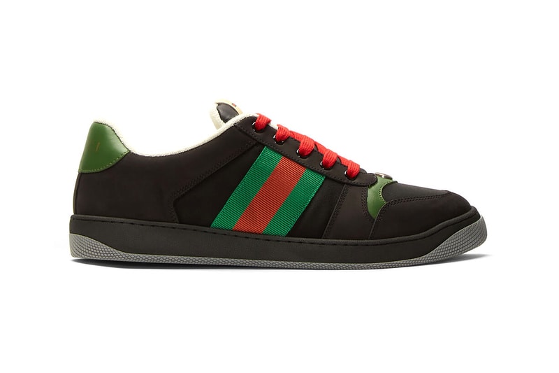Gucci Screener Sneakers Black Release Info Buy Size Red Green