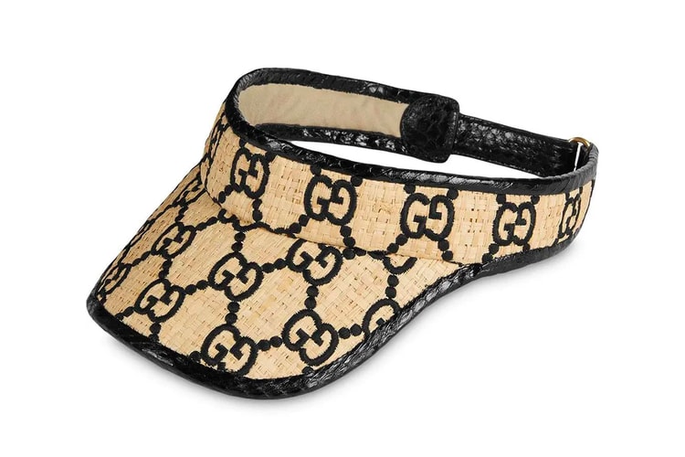 Survive the Summer Heat With Gucci's Snakeskin Raffia GG Visor
