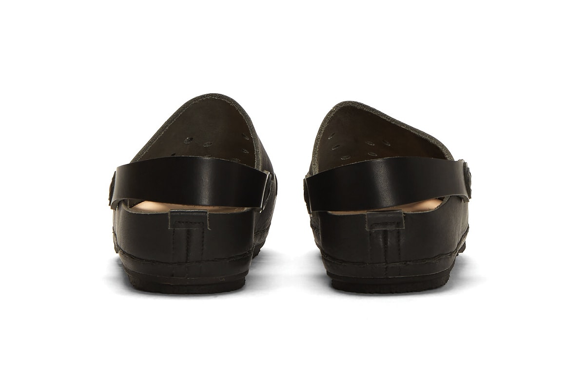 Hender Scheme Cut Out Leather Sandals Release Black Tan