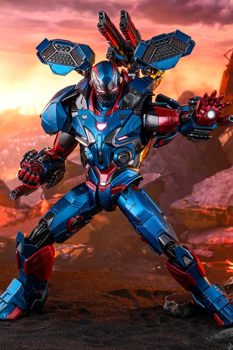 Hot Toys Avengers Endgame Iron Patriot Marvel Studios cinematic universe iron man war machine 1 6th model 