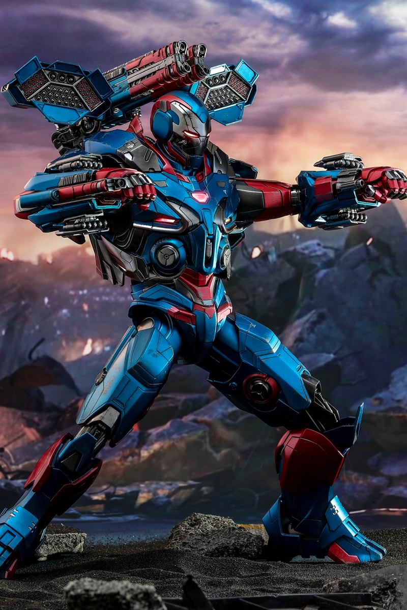 Hot Toys Avengers Endgame Iron Patriot Marvel Studios cinematic universe iron man war machine 1 6th model 